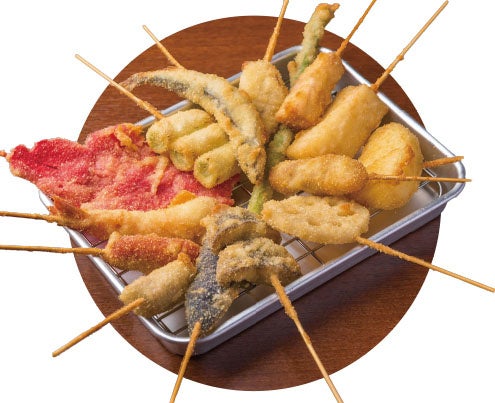大阪伝統の味が自慢の串カツ