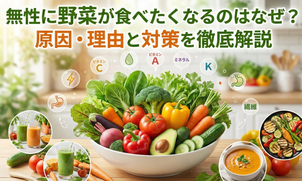 無性に野菜が食べたくなるのはなぜ？原因・理由と対策を徹底解説