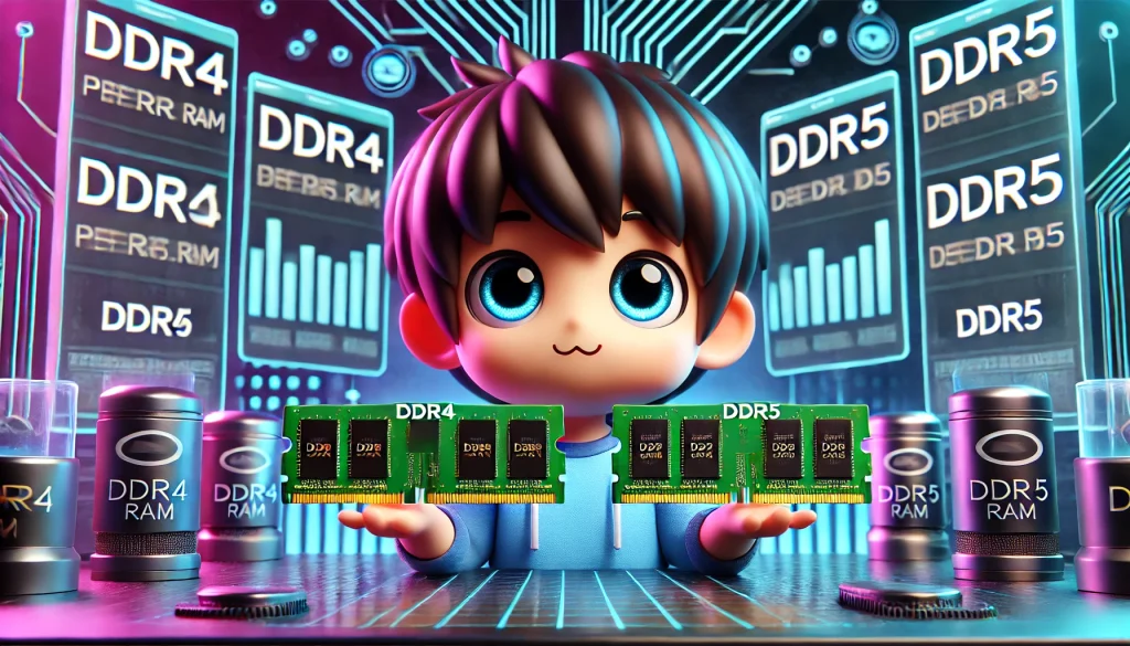 【徹底比較】DDR4 vs DDR5 ─ メモリの違いと最適な選び方