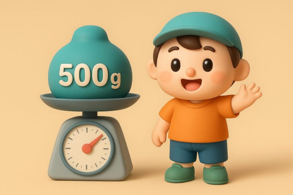 500gってどのくらい?日用品や食材でわかる重さの目安と感覚のつかみ方