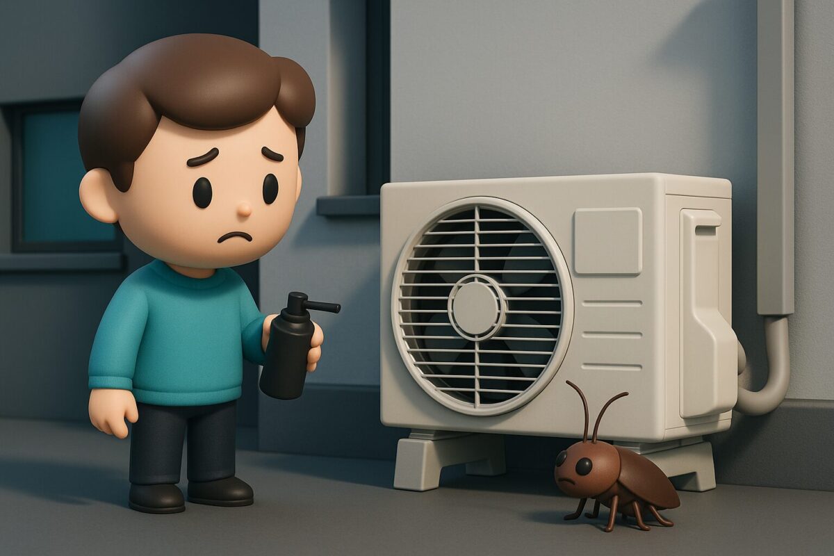 エアコン室外機はゴキブリの侵入口？今すぐできる簡単対策5選【ドレンホース・配管の隙間】