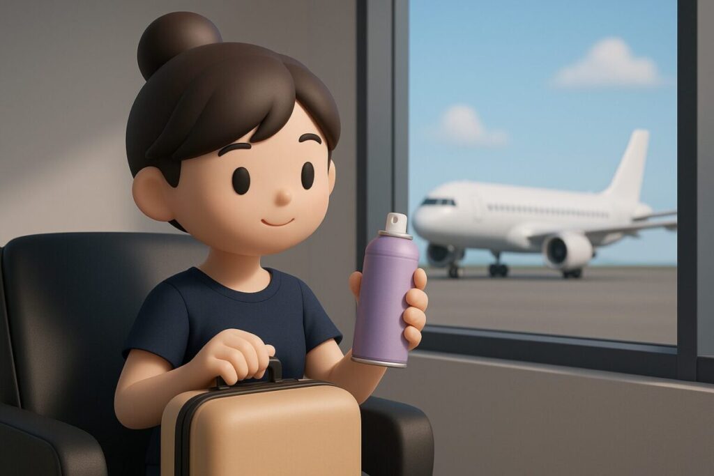 飛行機にヘアスプレーを持ち込む際の具体的な条件