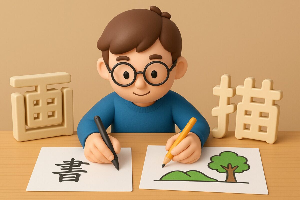 【使い分け】「書く・描く・画く」の意味と違いとは？「絵をかく」はどれが正解？