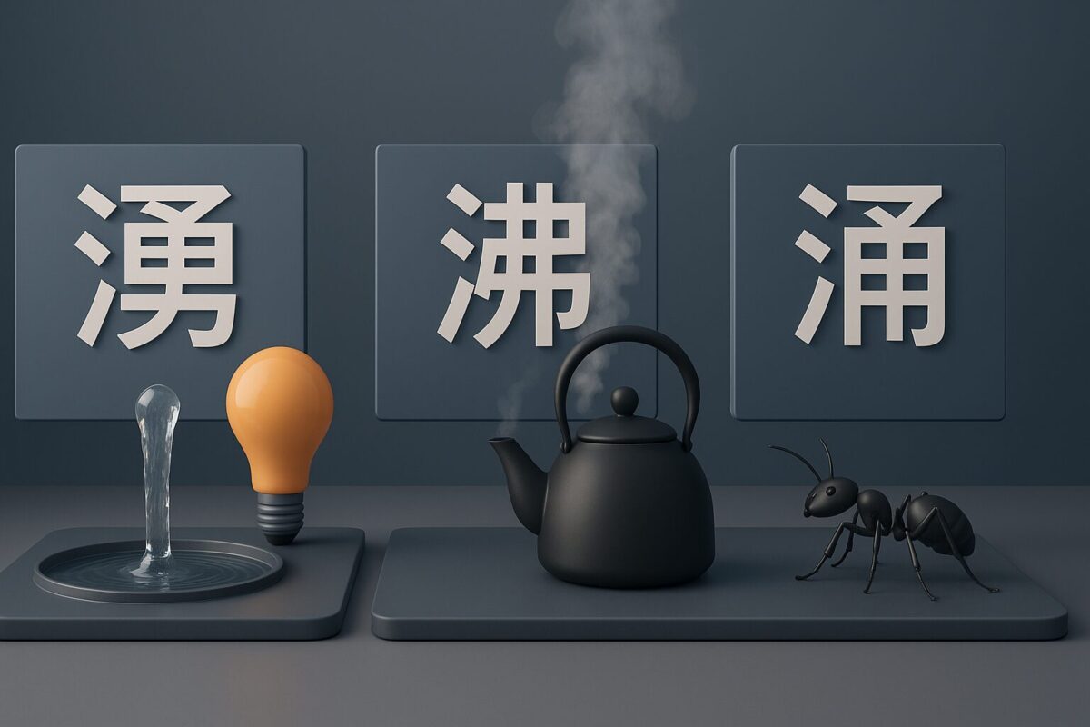 虫が「わく」の漢字は？「湧く・涌く・沸く」の意味の違いと使い分けを徹底解説