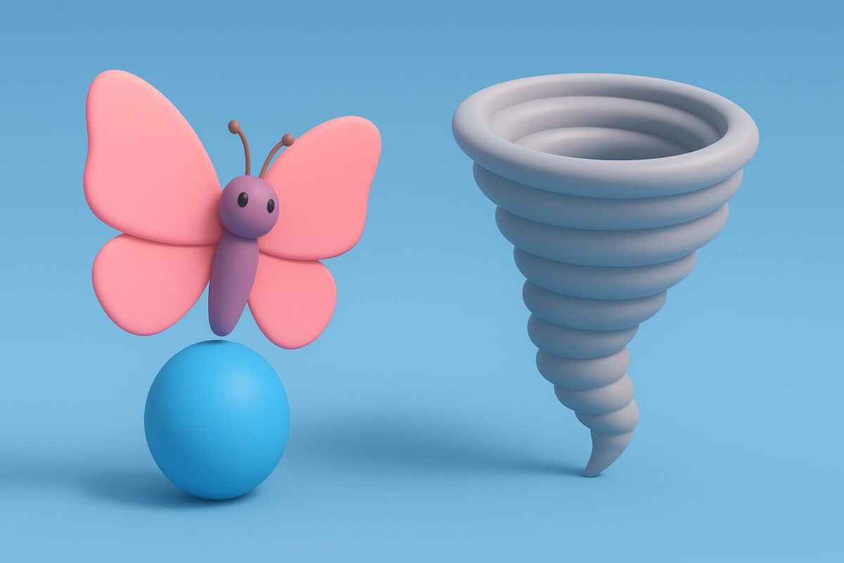 バタフライエフェクトとは?意味や具体例、桶屋との違いをわかりやすく解説