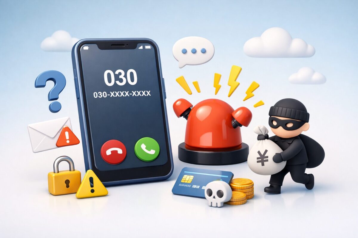「030」から始まる電話番号は詐欺？出るとどうなる？対処法と見分け方を徹底解説