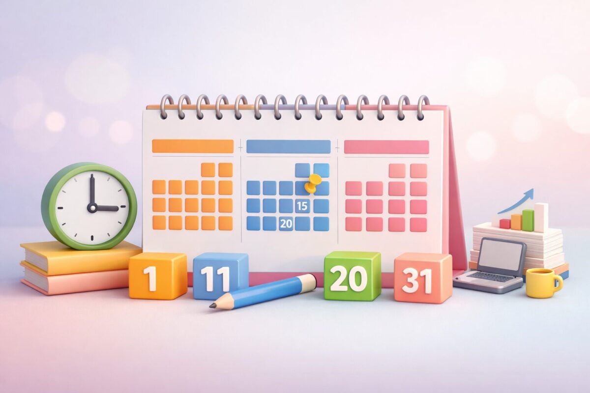 上旬・中旬・下旬はいつからいつまで？正確な日付区分とビジネスでの注意点