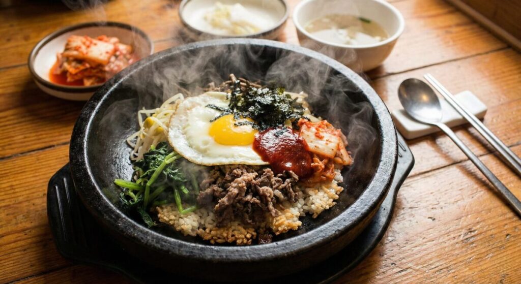 温かくて美味しい石焼ビビンバ