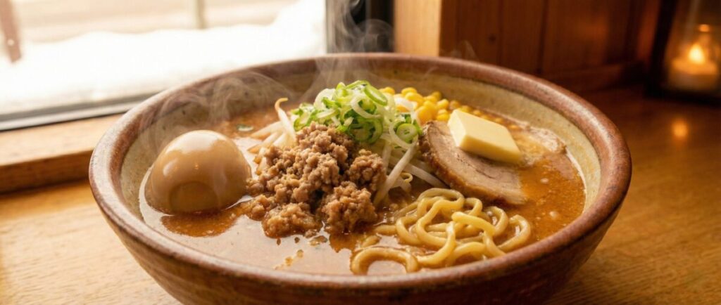 温かくて美味しい味噌ラーメン・生姜醤油ラーメン