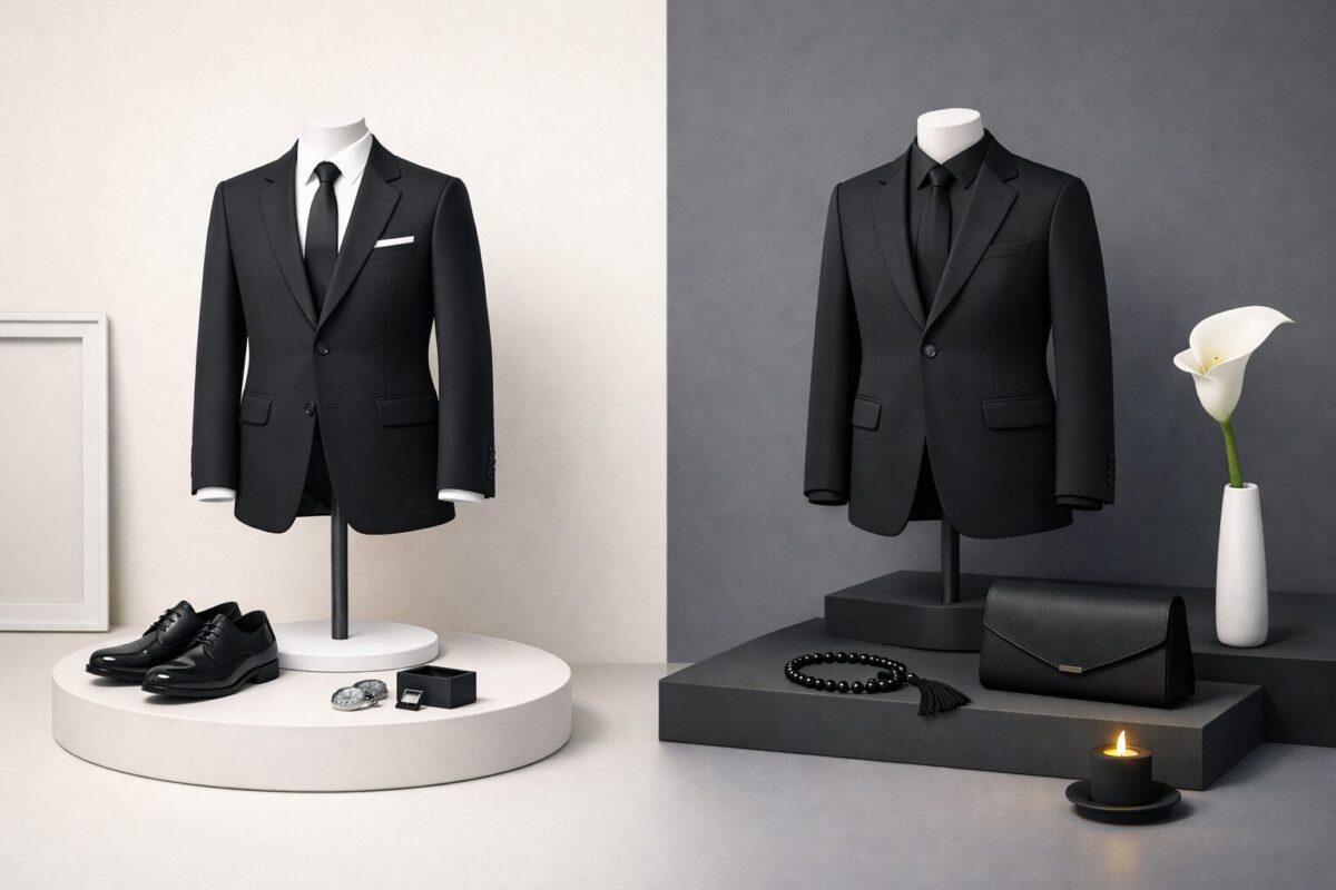 【礼服と喪服の違い】同じ黒スーツでも別物！見分け方とマナーを徹底解説