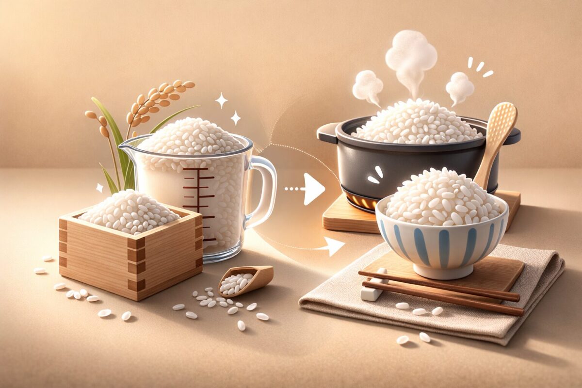 【早見表つき】お米5合の重さは何グラム?生米と炊きあがりの違いを解説