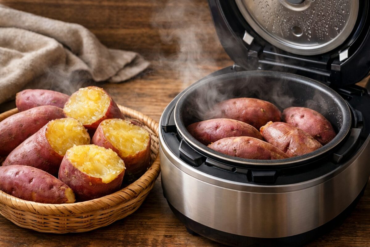 炊飯器でさつまいもを劇的に甘く蒸す方法！水の量とモードの使い分け【比較表あり】