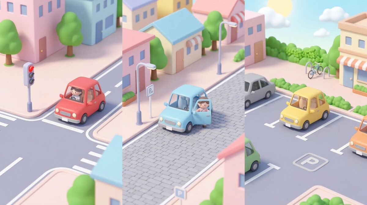 「車をとめる」漢字はどれ？「止める・停める・駐める」の違いと使い分けを解説