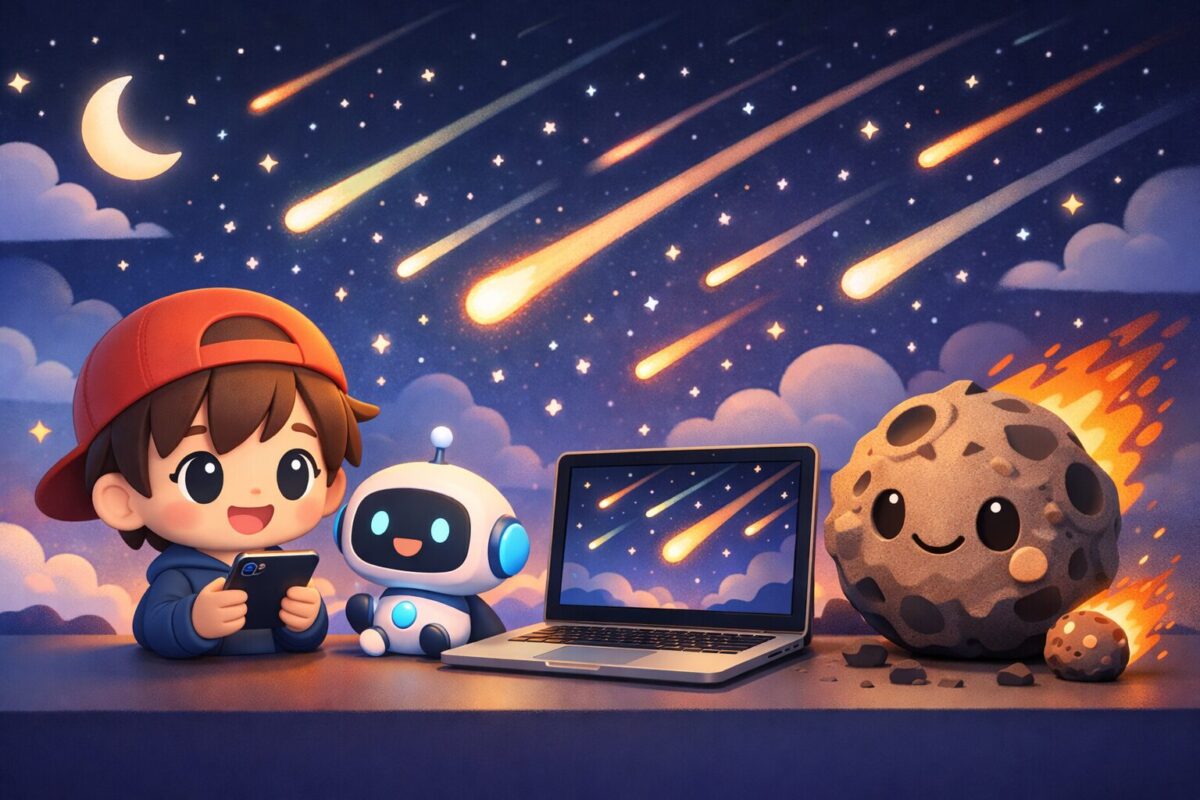 Google隠しコマンド「流星群」のやり方は?スマホ・PCでの出し方と隕石との違いを解説!