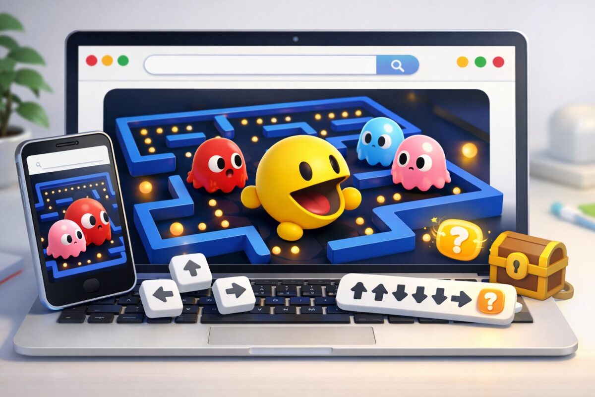 Googleパックマンのやり方と攻略法!隠しコマンドやできない時の対処法も解説