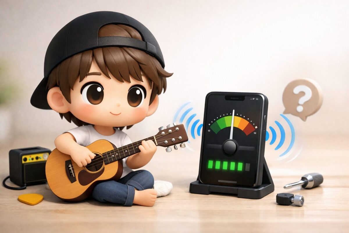 Googleチューナーの使い方と精度は?ギターで反応しない時の対処法も解説