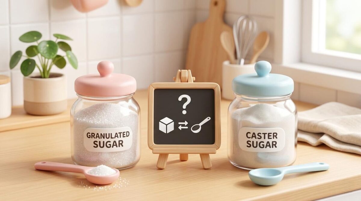 グラニュー糖は普通の砂糖で代用できる？換算・計算方法と大さじの目安