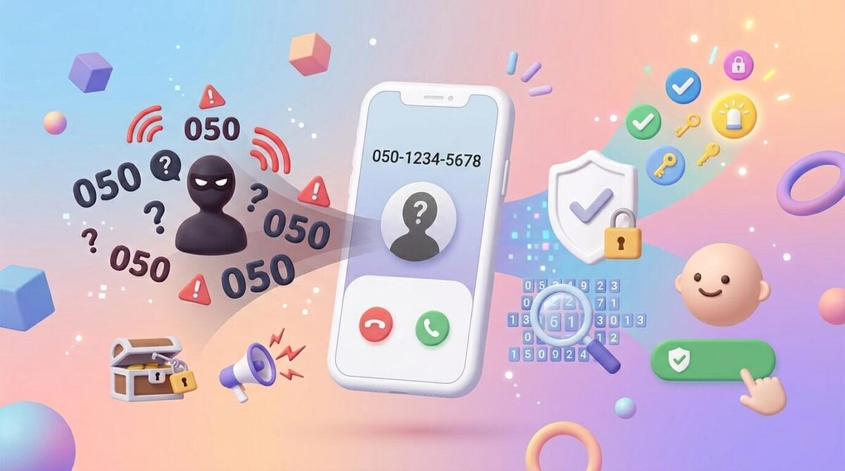 050で始まる電話番号からの着信は怪しい？詐欺・迷惑電話の手口と安全な対処法