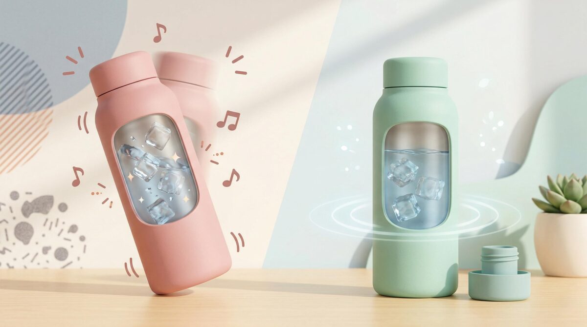 水筒の氷がうるさい！カランカランと鳴る原因と静かに持ち運ぶ6つの対策