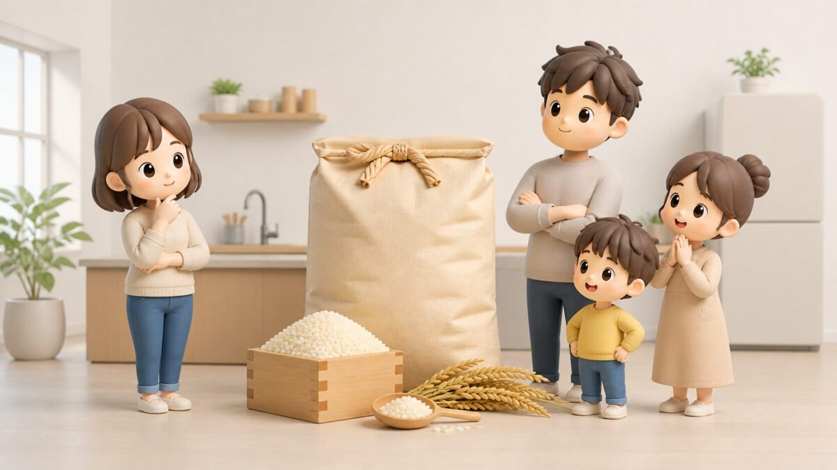 米5キロは何合？一人暮らしで何日分・家族で何人分かを徹底解説！