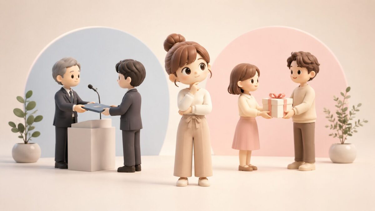 「贈呈」と「贈答」の違いとは？意味や正しい使い分け・類語を分かりやすく解説！