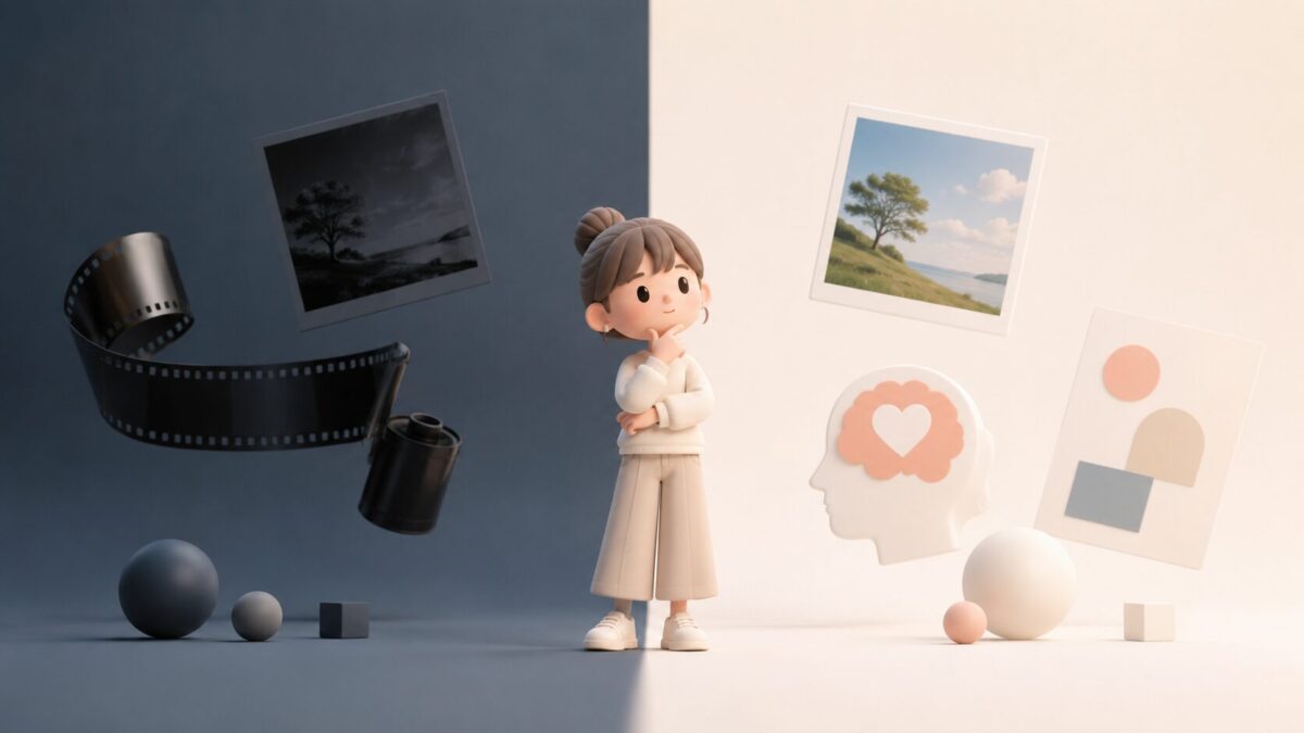 【完全版】ネガポジとは?写真・心理学・デザインでの意味と使い方を徹底解説