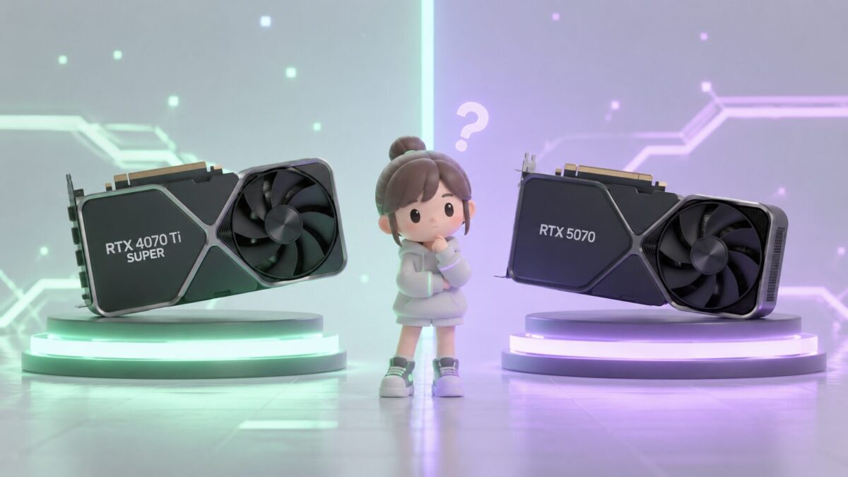 【2026年最新】RTX 4070 Ti SUPERと5070はどっちが買い?性能比較と待つべきだったかの結論