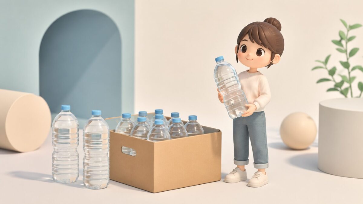 2Lペットボトルの重さは何kg？ケースの重量と持ち運びの目安を徹底解説