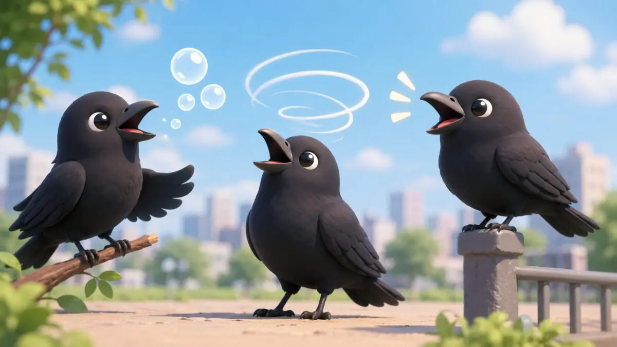カラスの「アワアワ」「グルグル」「カラカラ」という鳴き声の意味は?変な声の理由を徹底解説