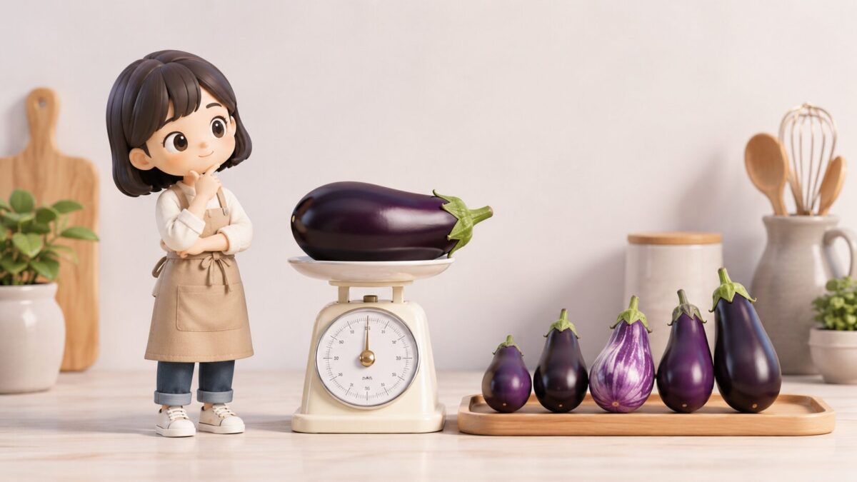 なす1本の重さはどれくらい？サイズ別・種類別の目安と本数換算まとめ