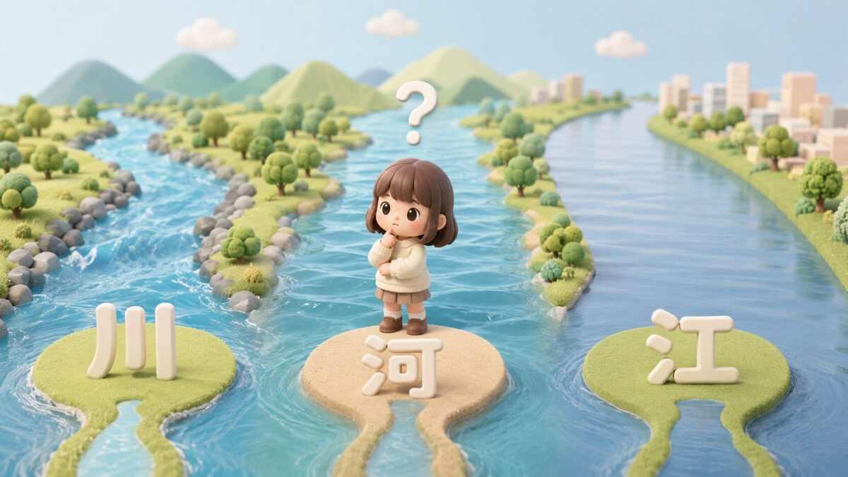 【徹底解説】川と河と江の違いとは？意味・使い分け・漢字の由来を分かりやすく紹介