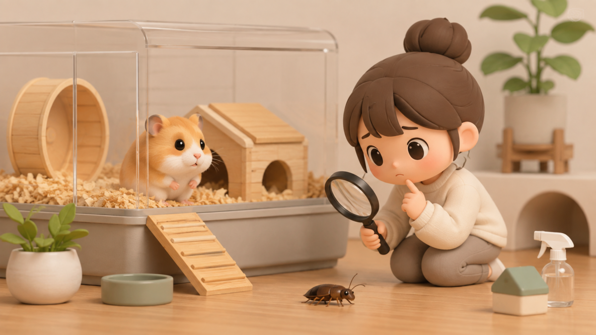 【完全版】ハムスターを飼うとゴキブリが出る？原因と安全な対策を徹底解説