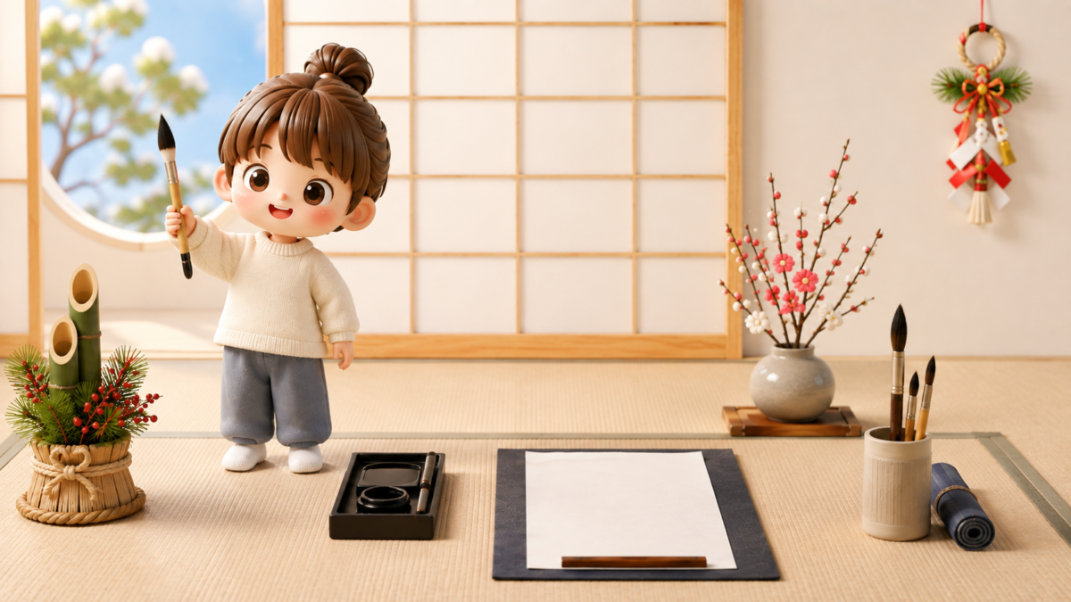 【年代別】書き初めにおすすめの二字熟語一覧!小学生・中学生向けの新年の抱負まとめ