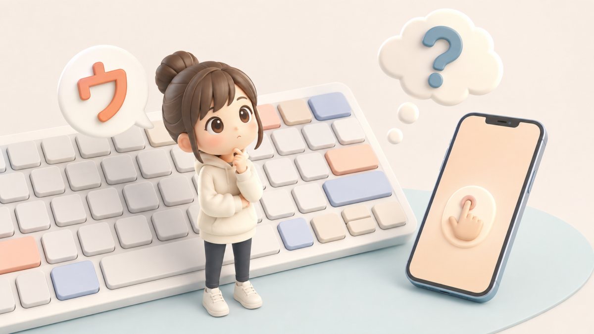 「ウォ」のローマ字入力・打ち方は?出ない時の対処法やスマホでの出し方も解説
