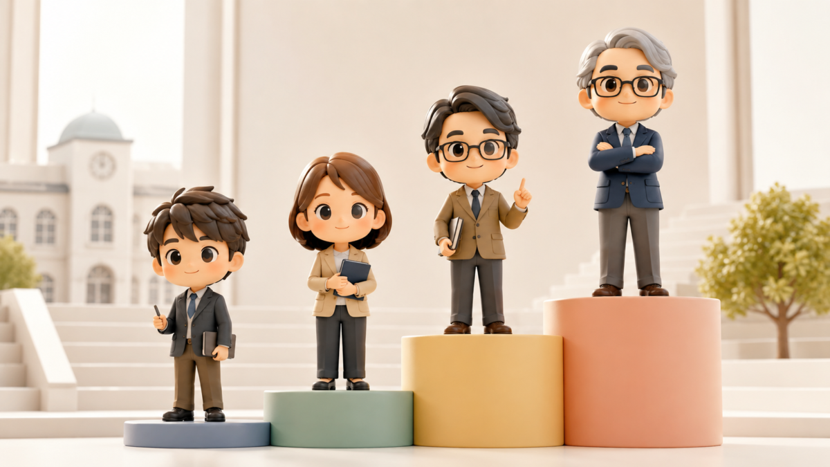 【大学教員の序列】助教授・准教授・講師・助教の違いとは?どれが上か年収や役割をわかりやすく解説