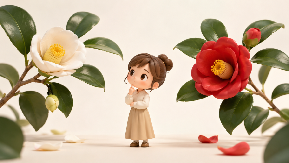 侘助と椿の違いとは？見分け方や由来・種類・花言葉を分かりやすく解説