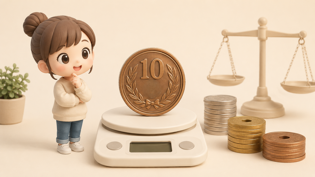 【最新】10円玉の重さは何グラム？4.5gの身近な例や硬貨の比較・重さを量る裏技まで徹底解説