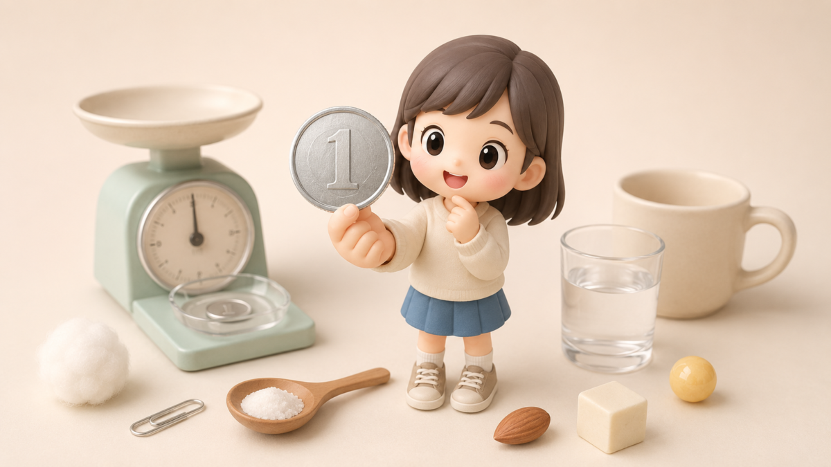 1円玉の重さは何グラム？身近な例でわかる1gの感覚と意外な活用法
