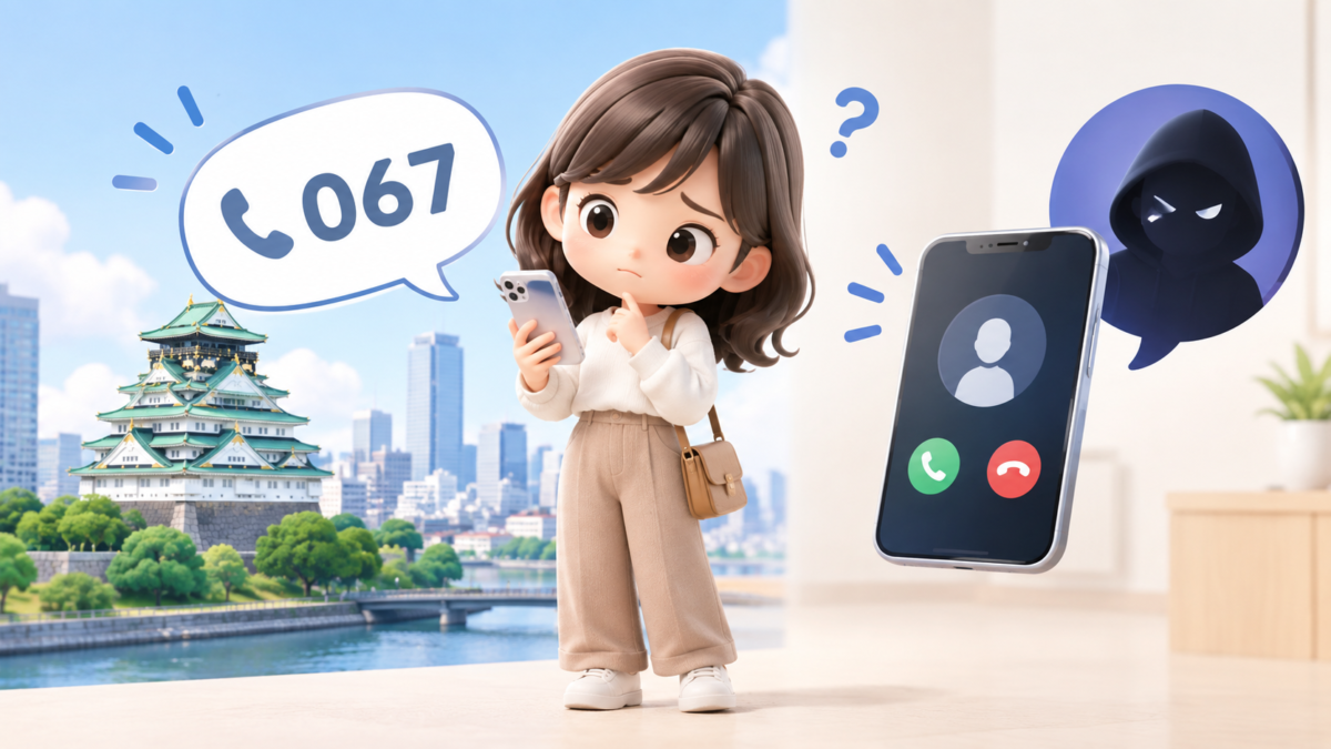 067の市外局番はどこの番号？大阪府の電話番号事情と迷惑電話の可能性を徹底解説