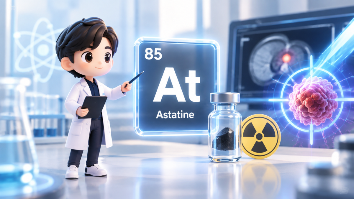 アスタチンとは?地球にわずかしかない元素ががん治療で注目される理由【85番元素】