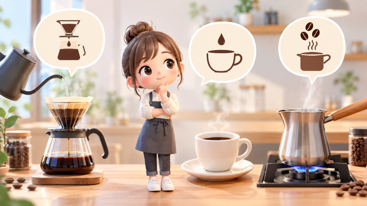 コーヒーを「いれる」は淹れる・入れる・煎れる?どれが正しいか違いと使い分けを徹底解説!