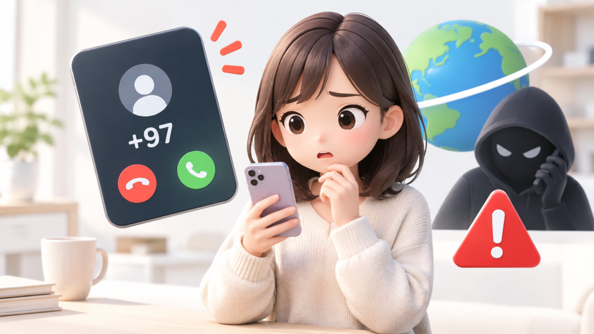 「+97」で始まる電話番号はどこから?迷惑電話・詐欺の危険性と出てしまった時の対処法