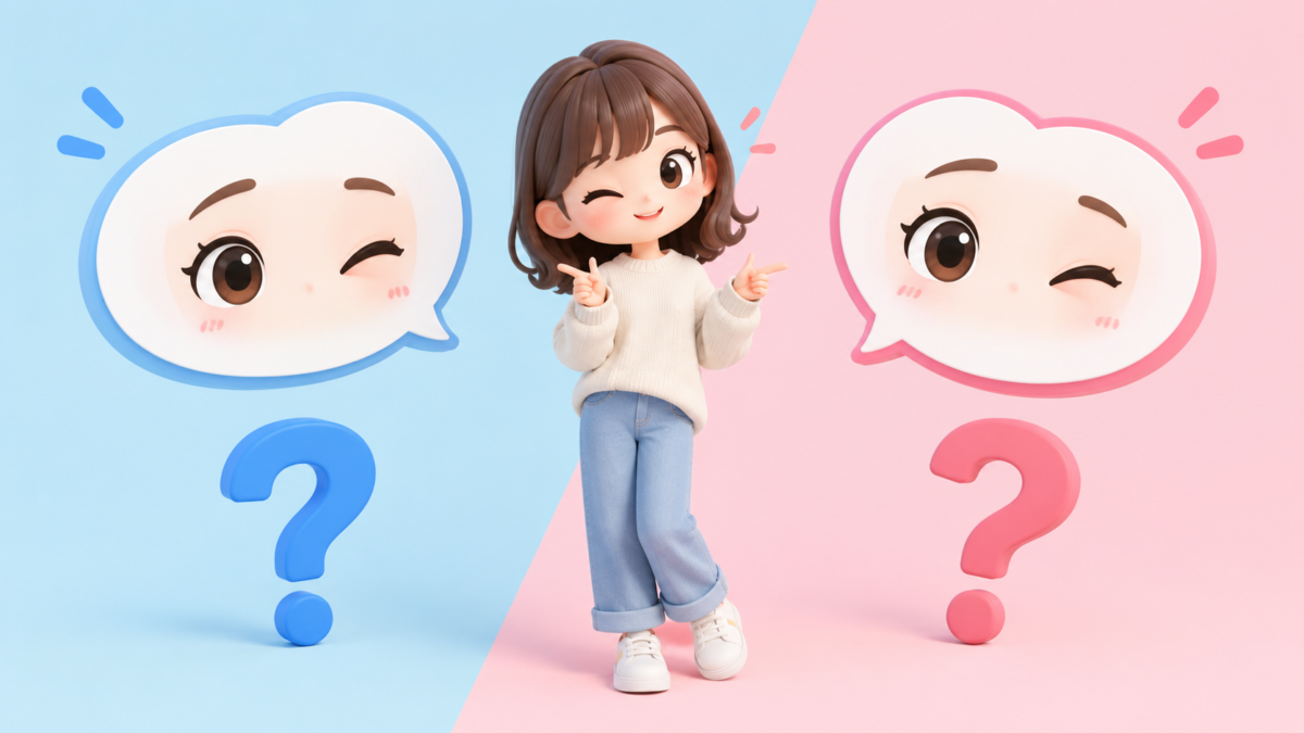 ウインクとウィンクの違い・正しい表記はどっち？本来の意味や語源・使い分けを徹底解説！