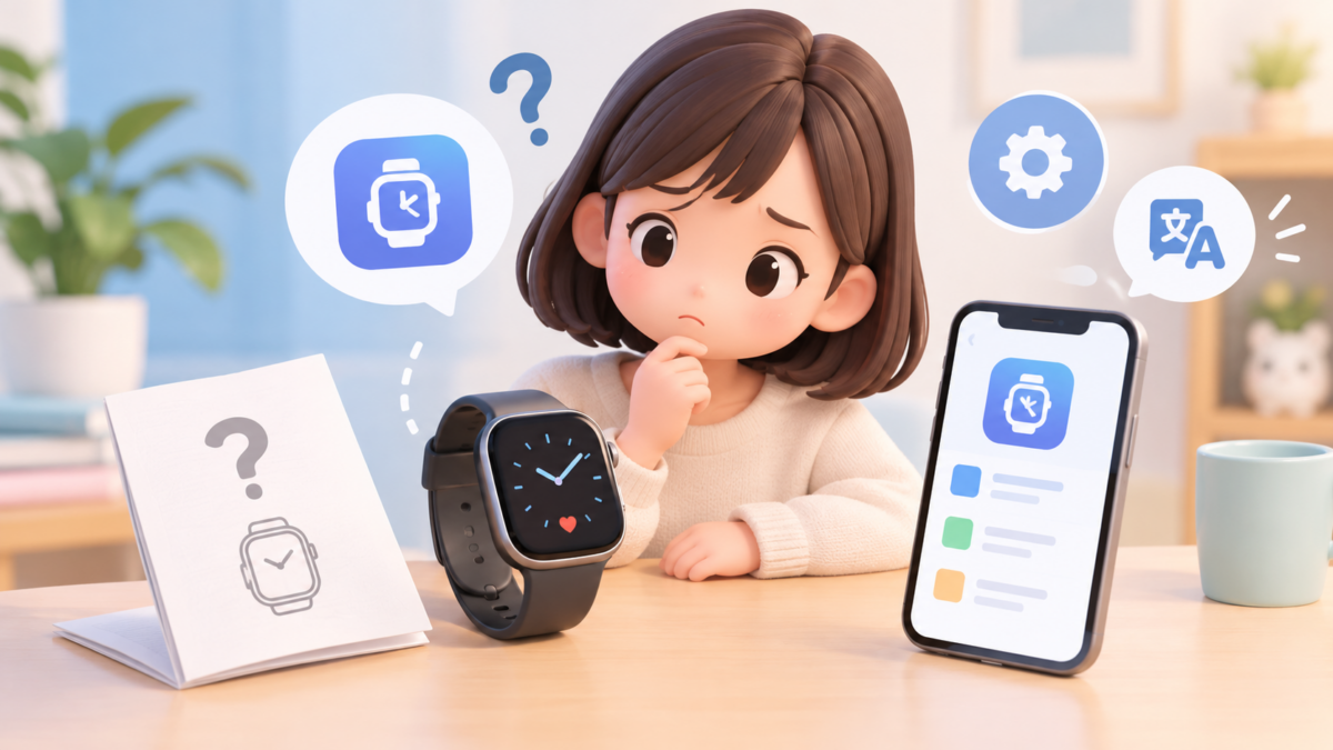 中国製スマートウォッチの取扱説明書が分からない!アプリの特定から初期設定・日本語化の対処法まで解説