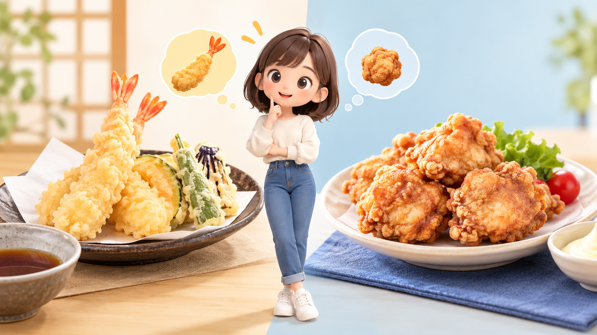 天ぷらと唐揚げの違いとは?意味・原料・作り方をわかりやすく解説